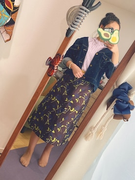 「AVAN LILY（アヴァンリリィ）のアイテム」を使った、mh.さん（レディース・159cm）の春コーディネート