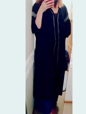「earth music&ecology（アースミュージックアンドエコロジー）のアイテム（ワンピース/ドレス、ブラック系）」を使った、YUKIさん（レディース）の秋コーディネート
