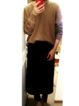 「SENSE OF PLACE by URBAN RESEARCH（センスオブプレイスバイアーバンリサーチ）のアイテム（ニット/セーター、ベージュ系）」を使った、YUKIさん（レディース）の秋コーディネート