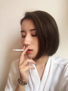 「DW（ディーダブリュー）のアイテム（アクセサリー）」を使った、Cateさん（レディース・165cm）の冬コーディネート