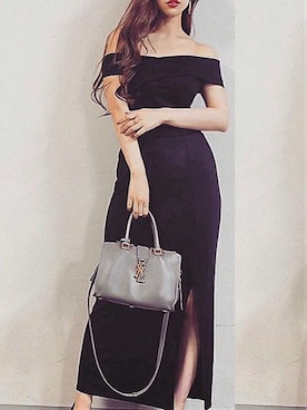 「アイテム（つなぎ/オールインワン、ブラック系）」を使った、RESEXXYさん（レディース・161cm）の夏コーディネート