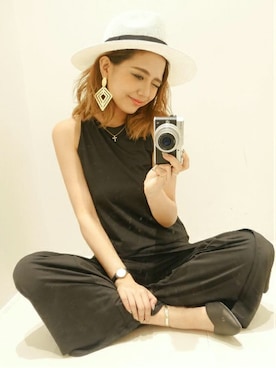 「アイテム（ジャージ）」を使った、RESEXXYさん（レディース・162cm）の夏コーディネート