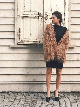 「RESEXXY（リゼクシー）のアイテム（その他アウター）」を使った、RESEXXYさん（レディース・158cm）の秋コーディネート