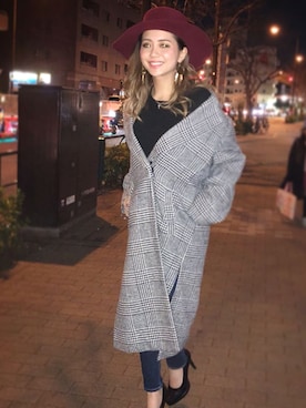 「アイテム（その他アウター、その他）」を使った、RESEXXYさん（レディース・158cm）の冬コーディネート