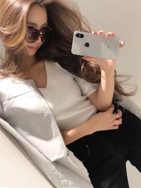 「RESEXXY（リゼクシー）のアイテム（テーラードジャケット）」を使った、RESEXXYさん（レディース・164cm）の冬コーディネート