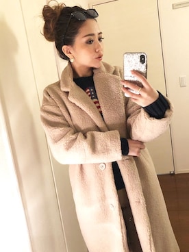 「RESEXXY（リゼクシー）のアイテム（チェスターコート）」を使った、RESEXXYさん（レディース・158cm）の春コーディネート