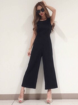 「RESEXXY」｜「アイテム（つなぎ/オールインワン）」を使った、RESEXXYさん（レディース・164cm）の春コーディネート