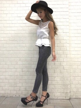 「RESEXXY（リゼクシー）のアイテム（シャツ/ブラウス）」を使った、RESEXXYさん（レディース・163cm）の夏コーディネート
