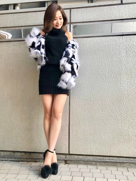 「RESEXXY」｜「アイテム（その他アウター）」を使った、RESEXXYさん（レディース・153cm）の秋コーディネート