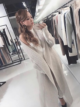 「リゼクシー」｜「アイテム（ニット/セーター）」を使った、RESEXXYさん（レディース・160cm）の冬コーディネート