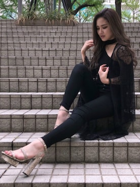 「RESEXXY（リゼクシー）のアイテム（パンツ）」を使った、RESEXXYさん（レディース・164cm）の春コーディネート