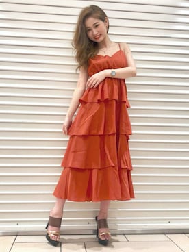 「RESEXXY（リゼクシー）のアイテム（その他シューズ）」を使った、RESEXXYさん（レディース・153cm）の夏コーディネート