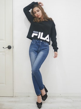 「FILA」｜RESEXXYさん（レディース・158cm）の秋コーディネート
