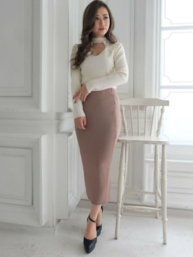 「肌見せ」｜RESEXXYさん（レディース・155cm）の秋コーディネート