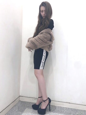 「RESEXXY」｜「アイテム（ブルゾン）」を使った、RESEXXYさん（レディース・157cm）の秋コーディネート
