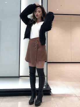 RESEXXYさん（レディース・156cm）の冬コーディネート