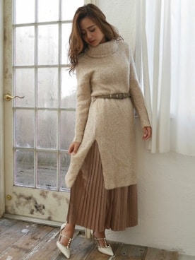 「リゼクシー」｜「アイテム（その他シューズ）」を使った、RESEXXYさん（レディース・158cm）の冬コーディネート