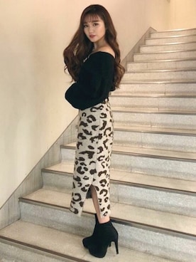 「リゼクシー」｜「アイテム（トップス）」を使った、RESEXXYさん（レディース・155cm）の冬コーディネート