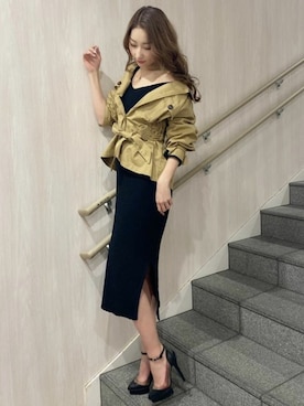 「リゼクシー」｜「アイテム（アクセサリー）」を使った、RESEXXYさん（レディース・166cm）の冬コーディネート