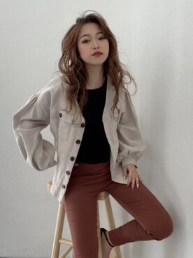 「リゼクシー」｜「アイテム（ニット/セーター）」を使った、RESEXXYさん（レディース・156cm）の冬コーディネート