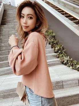 「袖ボリューム」｜「アイテム（トレンチコート）」を使った、RESEXXYさん（レディース・164cm）の春コーディネート