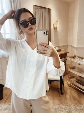 「リゼクシー」｜「アイテム（トップス）」を使った、RESEXXYさん（レディース・167cm）の春コーディネート