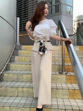 「リゼクシー」｜「アイテム（パンプス）」を使った、RESEXXYさん（レディース・155cm）の春コーディネート