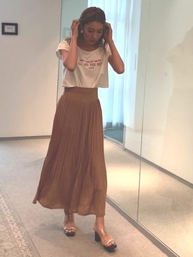 「プリーツ」｜RESEXXYさん（レディース・164cm）の春コーディネート