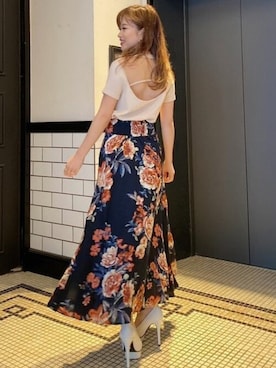 「リゼクシー」｜「アイテム（ニット/セーター）」を使った、RESEXXYさん（レディース・157cm）の春コーディネート