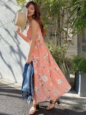 「RESEXXY（リゼクシー）のアイテム（デニムジャケット）」を使った、RESEXXYさん（レディース・157cm）の春コーディネート