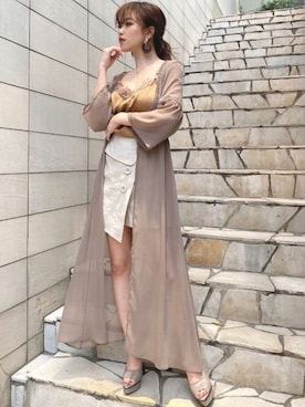 「リゼクシー」｜「アイテム（アクセサリー）」を使った、RESEXXYさん（レディース・156cm）の春コーディネート