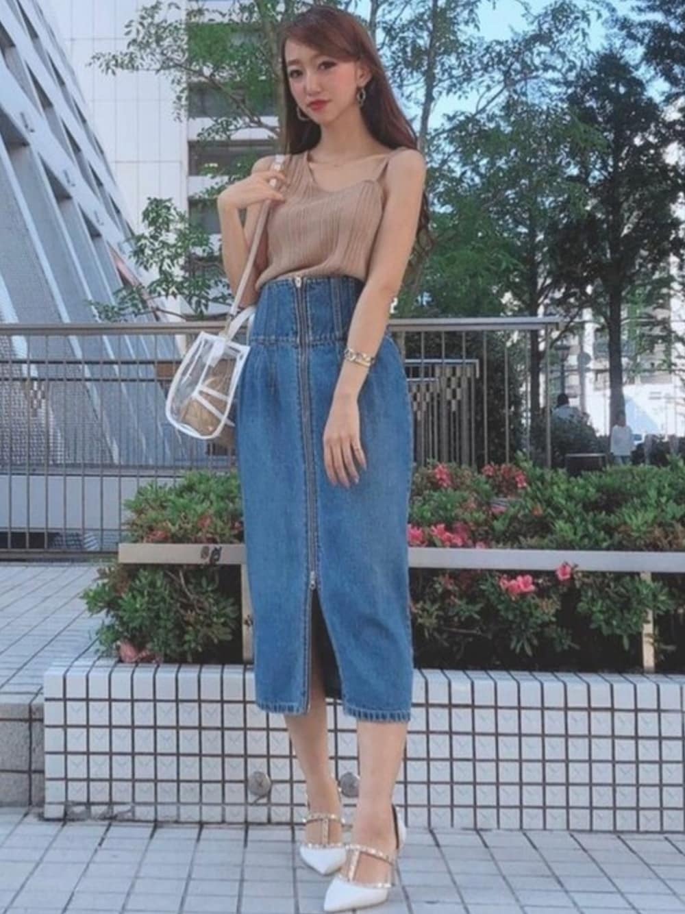 RESEXXY（リゼクシー）の「センタージップデニムスカート