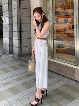 「プリーツ」｜RESEXXYさん（レディース・155cm）の夏コーディネート