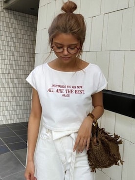 「リゼクシー」｜「アイテム（トップス）」を使った、RESEXXYさん（レディース・167cm）の夏コーディネート