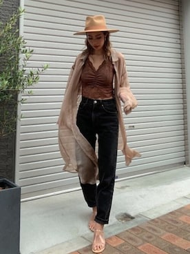 「リゼクシー」｜「アイテム（トップス）」を使った、RESEXXYさん（レディース・164cm）の夏コーディネート