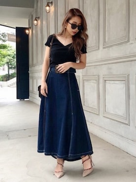 「RESEXXY」｜RESEXXYさん（レディース・156cm）の夏コーディネート