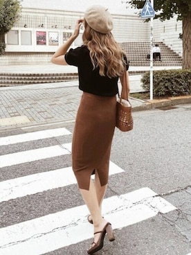 「茶色」｜RESEXXYさん（レディース・167cm）の秋コーディネート