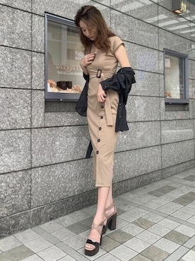 「RESEXXY（リゼクシー）のアイテム（シューズ）」を使った、RESEXXYさん（レディース・171cm）の秋コーディネート