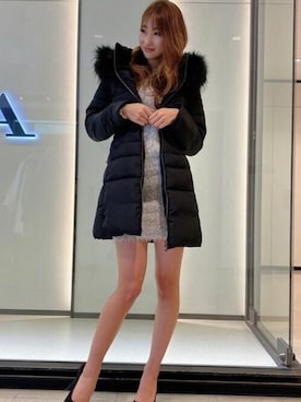 「RESEXXY」｜「アイテム（ダウンジャケット/コート）」を使った、RESEXXYさん（レディース・166cm）の秋コーディネート
