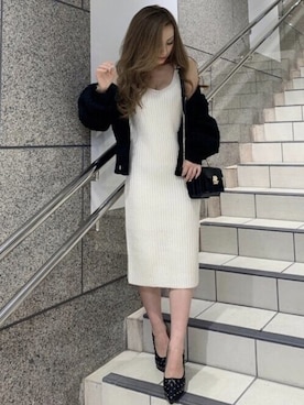 「アイテム（ハンドバッグ）」を使った、RESEXXYさん（レディース・145cm）の冬コーディネート