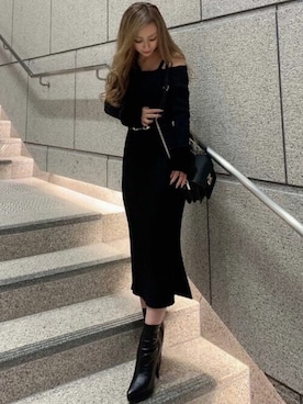 「アイテム（ハンドバッグ）」を使った、RESEXXYさん（レディース・145cm）の冬コーディネート