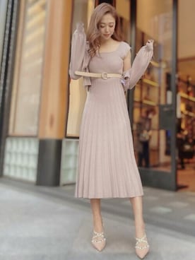 「リゼクシー」｜「アイテム（パンプス）」を使った、RESEXXYさん（レディース・168cm）の冬コーディネート