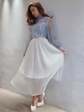 「リゼクシー」｜「アイテム（パンプス）」を使った、RESEXXYさん（レディース・168cm）の冬コーディネート