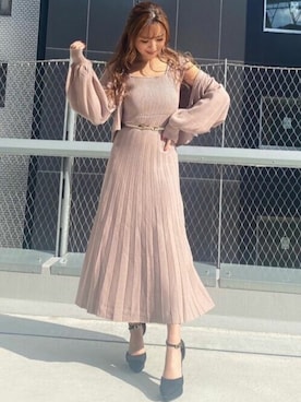 「リゼクシー」｜「アイテム（トップス）」を使った、RESEXXYさん（レディース・155cm）の春コーディネート