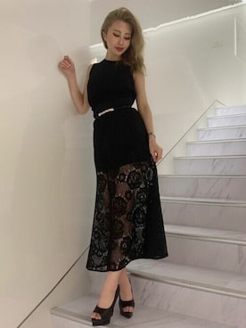 「リゼクシー」｜「アイテム（ニット/セーター）」を使った、RESEXXYさん（レディース・150cm）の春コーディネート