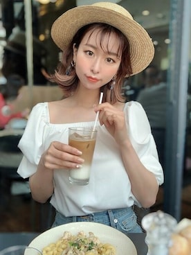 「RESEXXY」｜「アイテム（帽子）」を使った、RESEXXYさん（レディース・167cm）の夏コーディネート