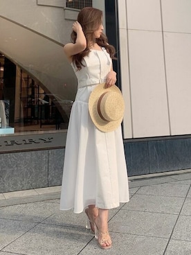 「RESEXXY」｜「アイテム（帽子）」を使った、RESEXXYさん（レディース・145cm）の夏コーディネート