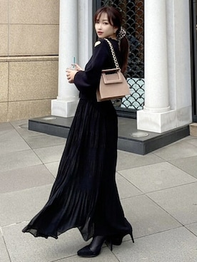 「プリーツ」｜RESEXXYさん（レディース・157cm）の秋コーディネート