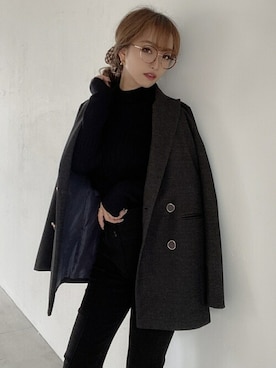 「リゼクシー」｜「アイテム（ジャケット/アウター）」を使った、RESEXXYさん（レディース・157cm）の秋コーディネート