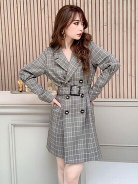 「韓国風コーデ」｜「アイテム（ジャケット/アウター）」を使った、RESEXXYさん（レディース・155cm）の秋コーディネート